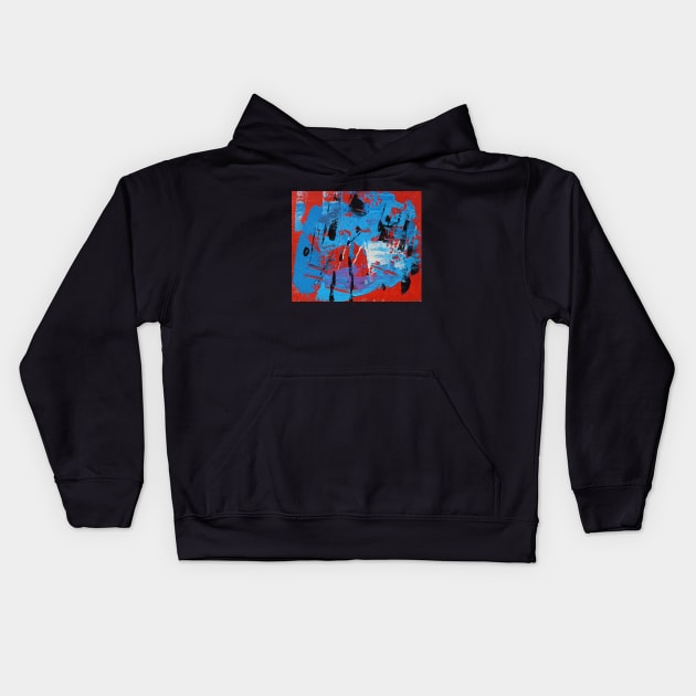 Friday Night Out Kids Hoodie by Luka Kapanadze